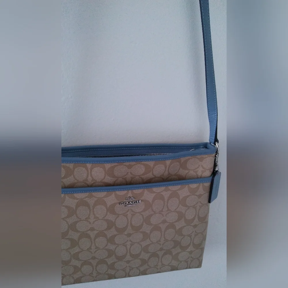 NOT FOR SALE - COACH FILE BAG IN SIGNATURE CANVAS HANDBANG - Picture 3 of 7